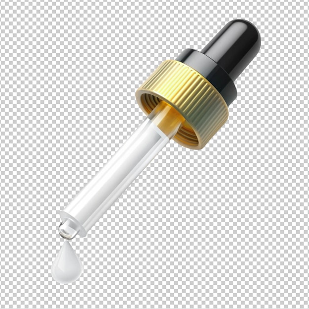 PSD dropper isolated on transparent background