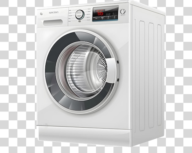 PSD dryer machine white color on a transparent background