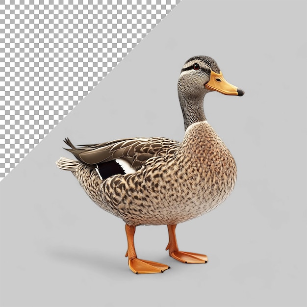 PSD duck animal on transparent background