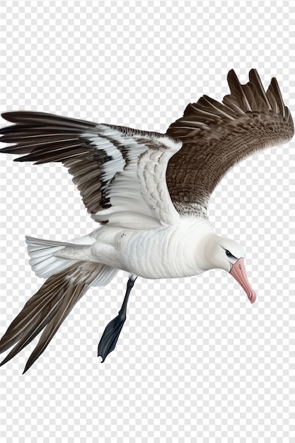 PSD a duck is shown on a transparent background with a white background