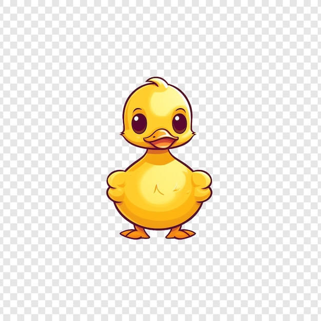 Duck PSD with Isolated Slices on Transparent Background No Background