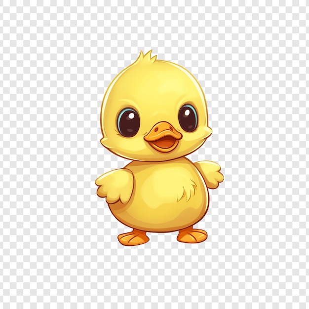 Duck PSD with Isolated Slices on Transparent Background No Background