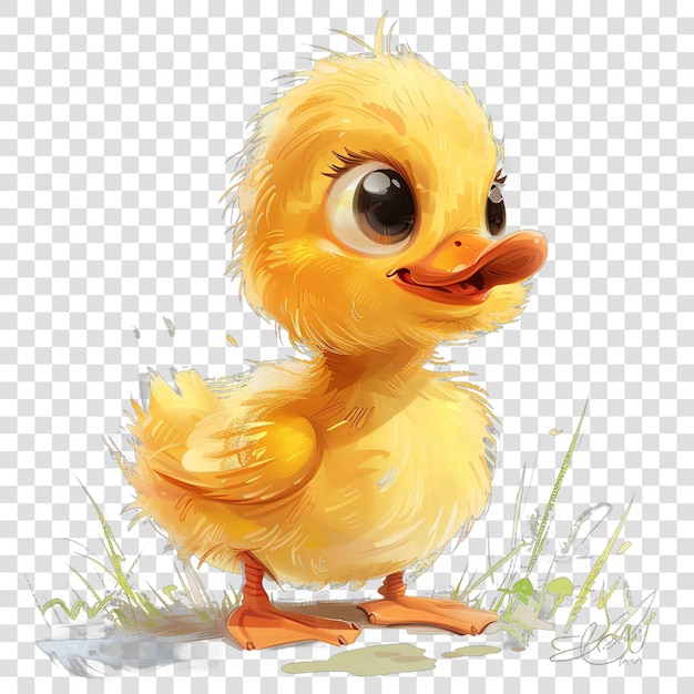 duckling transparent background watercolor cliparton transparent background