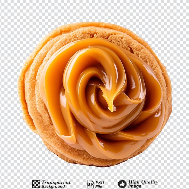 Dulce de leche isolated on transparent background