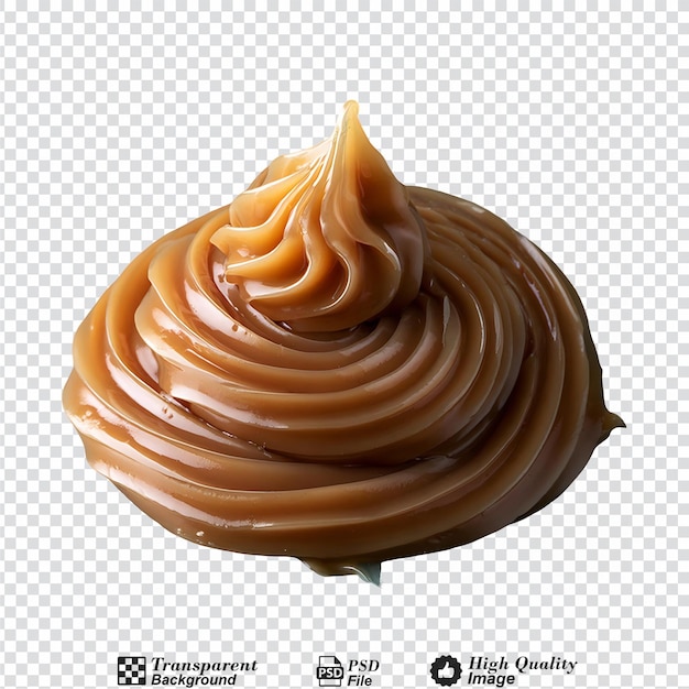 Dulce de leche isolated on transparent background