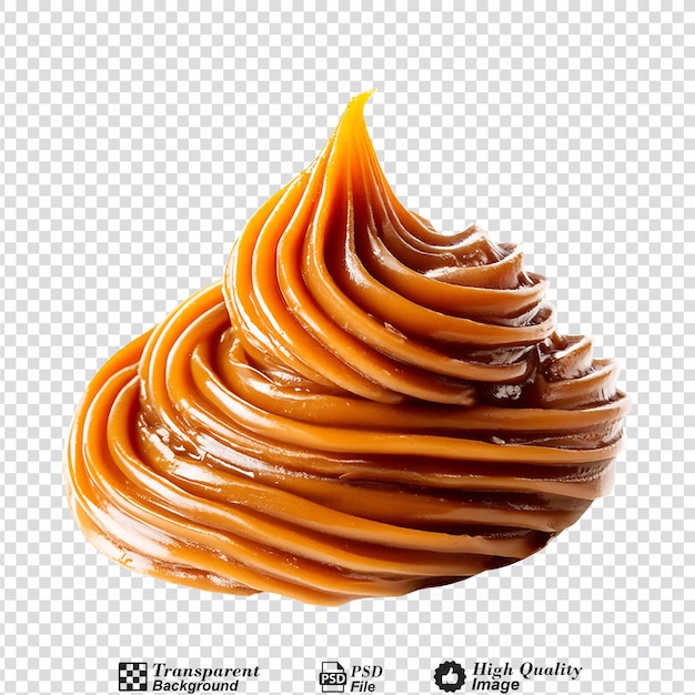 Dulce de leche isolated on transparent background