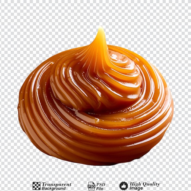 PSD dulce de leche isolated on transparent background