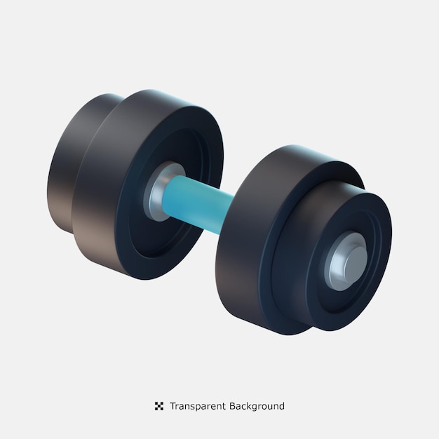 Dumbbell 3d icon illustration