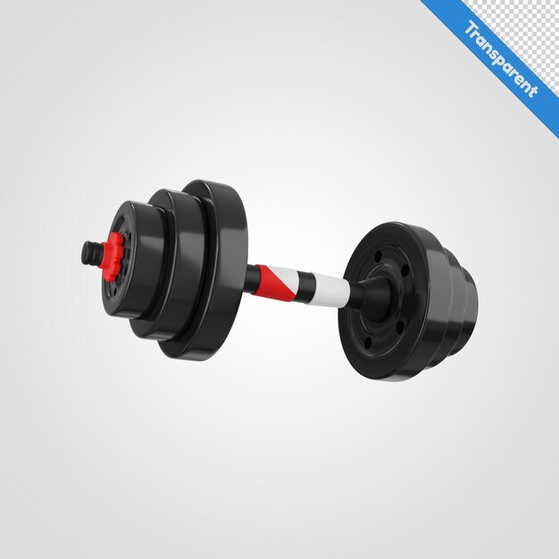 PSD dumbbell 3d illustration