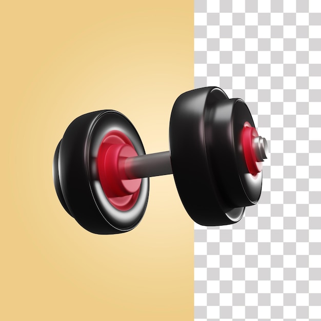 Dumbbell 3d illustration