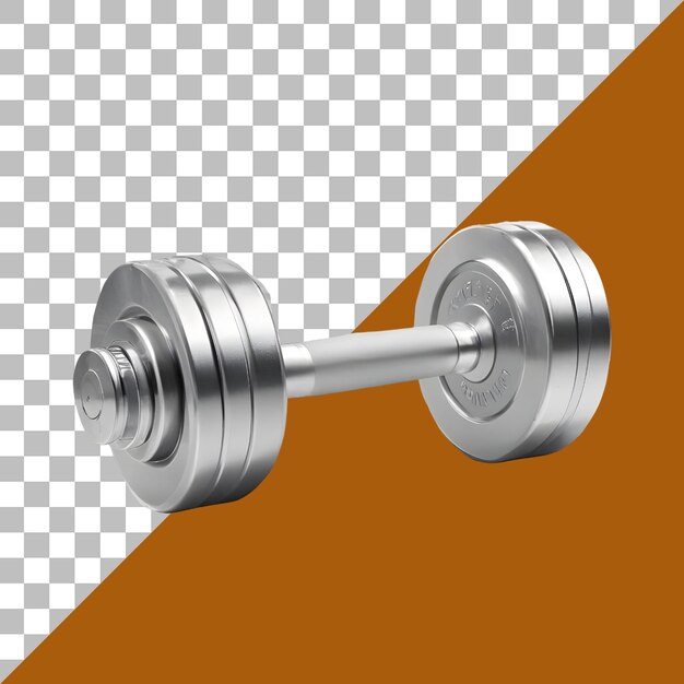 PSD dumbbells isolated on transparent background