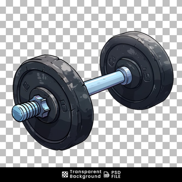 Dumbbells isolated on transparent background