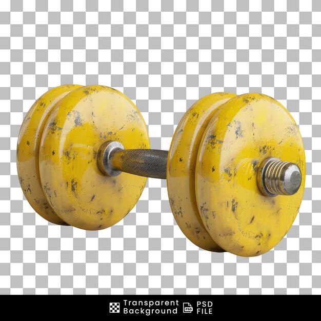 PSD dumbbells isolated on transparent background