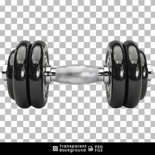 Dumbbells isolated on transparent background