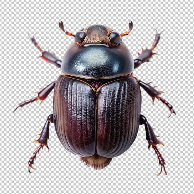 PSD dung beetle on transparent background