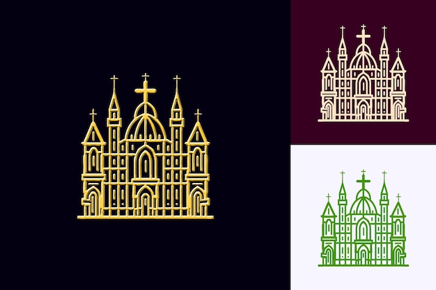 PSD duomo with architectural style cathedral with intricate deta elegant italy culture vector designs