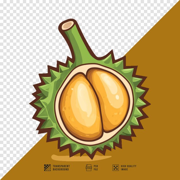 durian fruit logo image without background hd quality