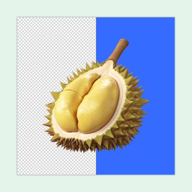 PSD durian fruit psd a durian fruit isolated on a transparent background