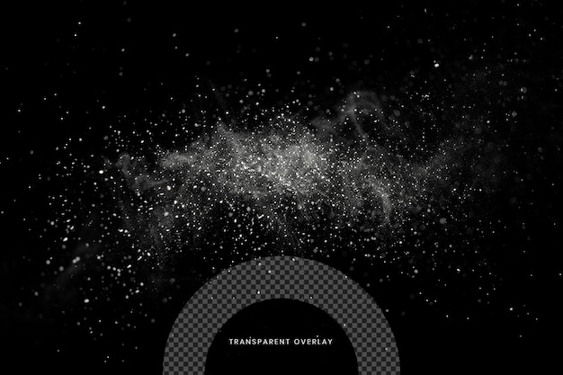 dust particles isolated VFX on Transparent background