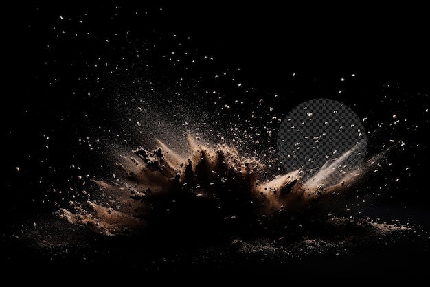 Dust particles on Transparent Background