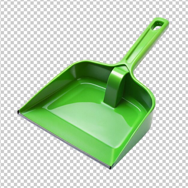 dustpan for collecting garbage on transparent background