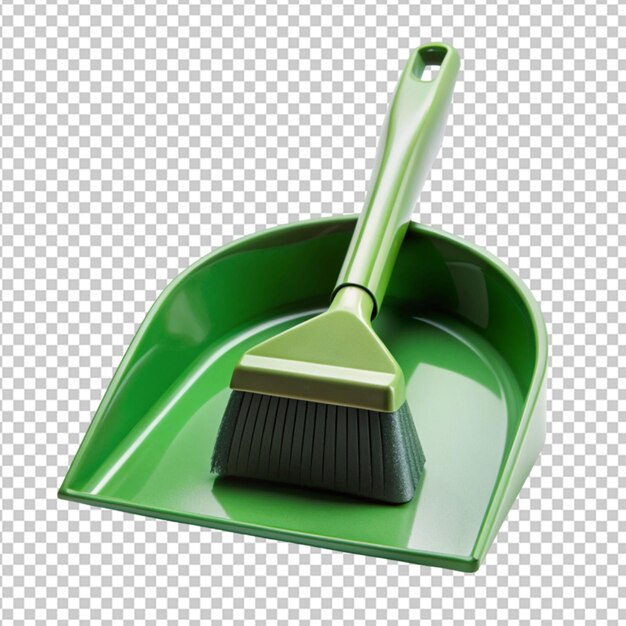 dustpan for collecting garbage on transparent background