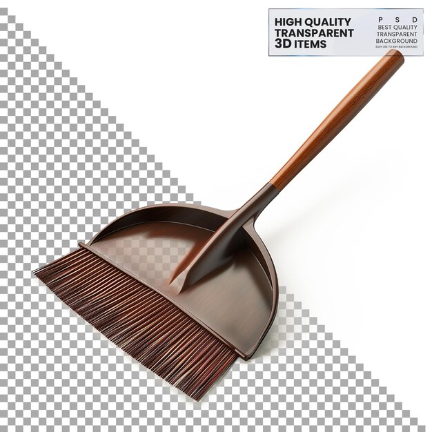 PSD dustpan png tool for collecting swept debris on transparent background