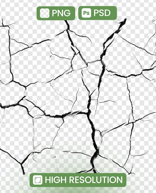 Dynamic Cracks Pattern Fractured surface concept