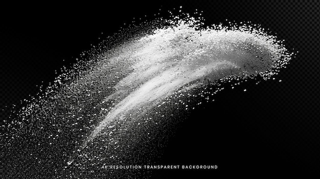 Dynamic Dust particles dispersion on transparent background