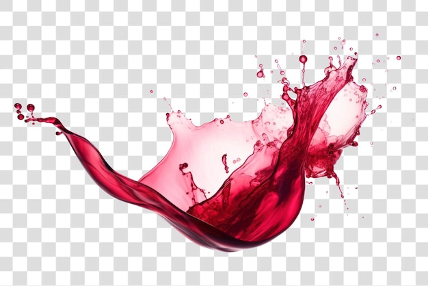 Dynamic red liquid splash art