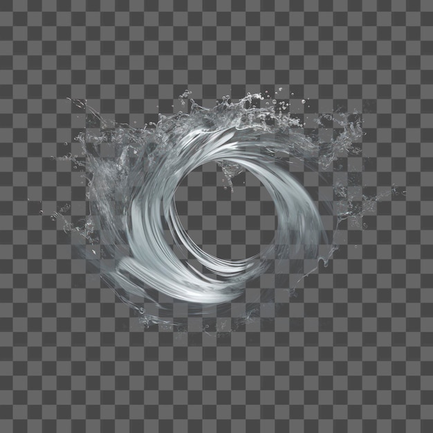 Dynamic water splash circle