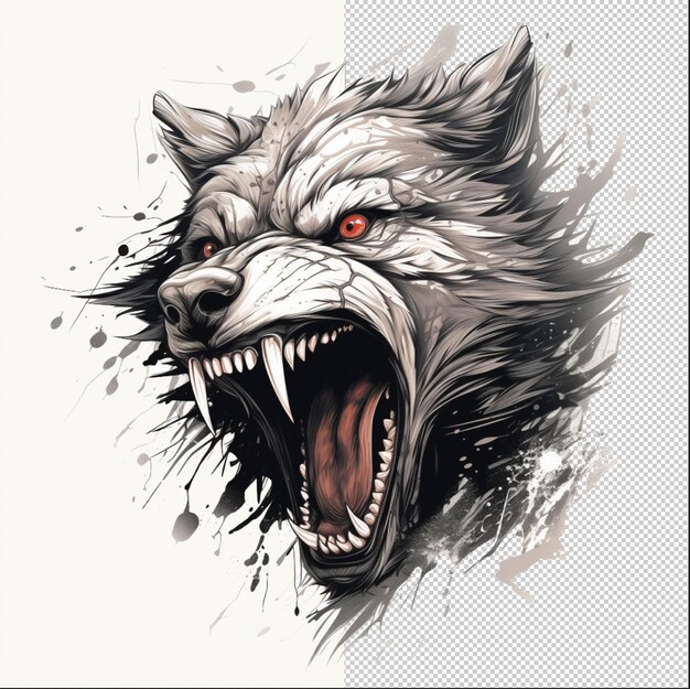 PSD dynamic wolf illustrations fuel creativity inspire creators