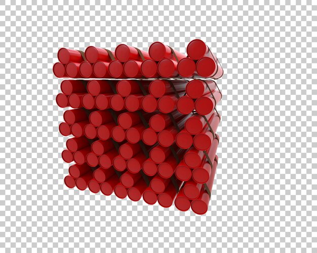 PSD dynamite isolated on background 3d rendering illustration