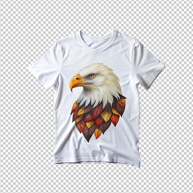 PSD eagle t shirt design on transparent background