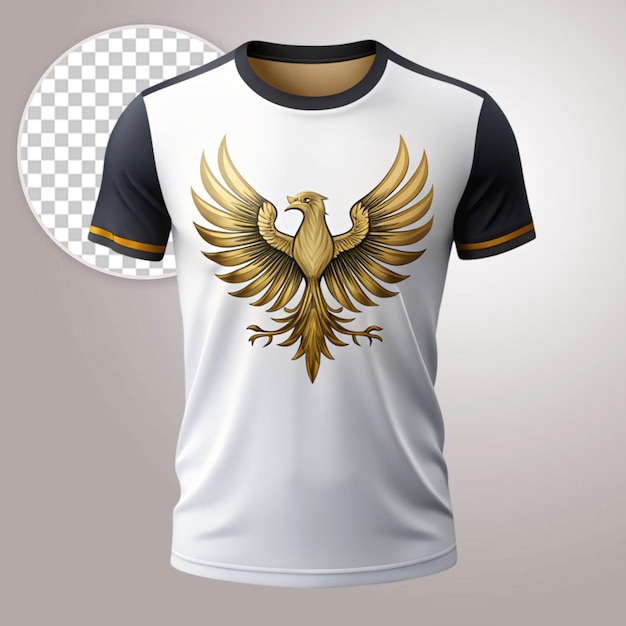 Eagle t shirt design on transparent background