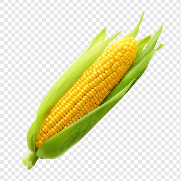 an ear of corn is shown on a transparent background