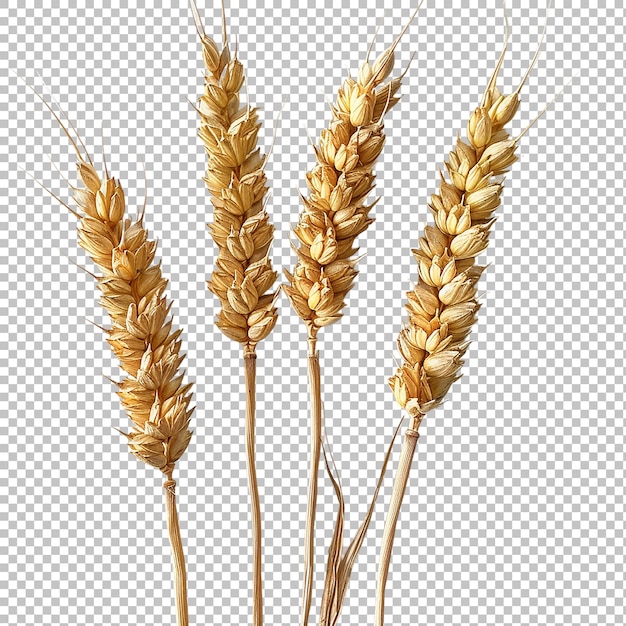 Ears of rye isolated on a white without shadow