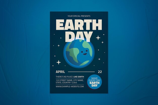 PSD earth day flyer