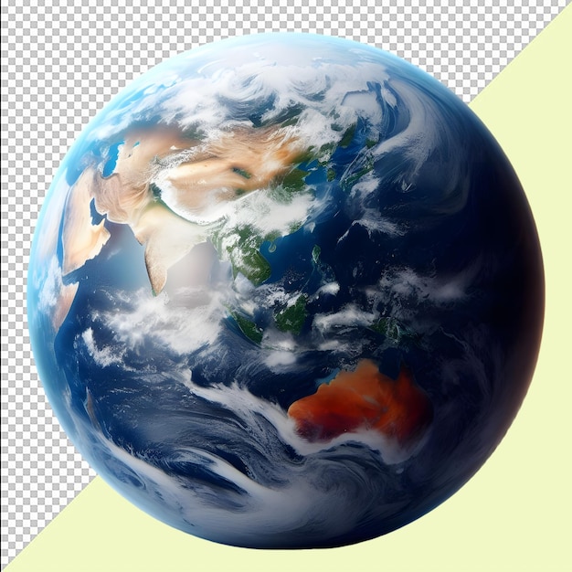 Earth globes isolated Flat planet Earth icon on transparent background