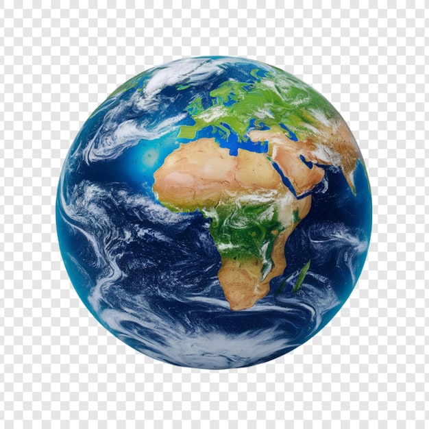 Earth isolated on transparent background