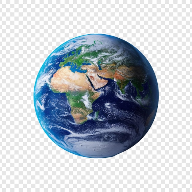 Earth isolated on transparent background