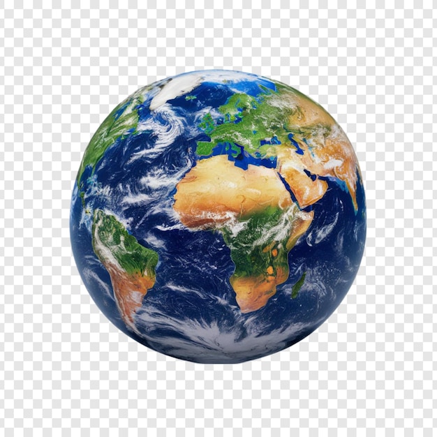 Earth isolated on transparent background