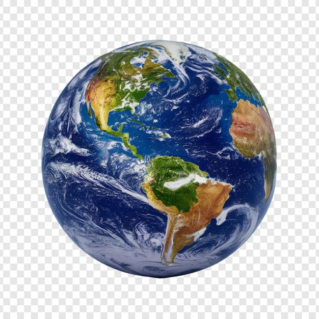 Earth isolated on transparent background