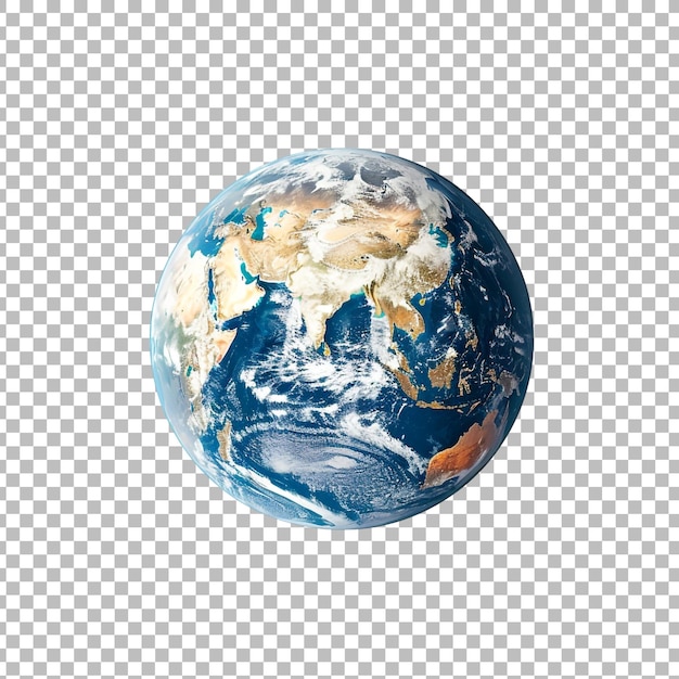 PSD earth planet isolated on transparent background