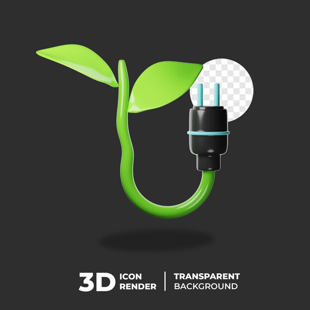 Earth Save Energy 3D Icon