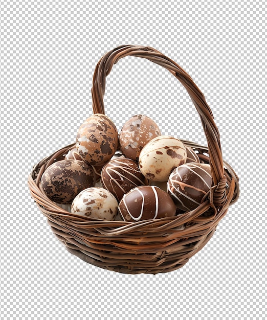 Easter Bliss Overflowing Basket of Chocolate Easter Eggs