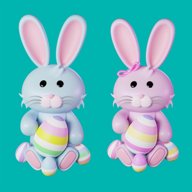 Easter Bunny 3d