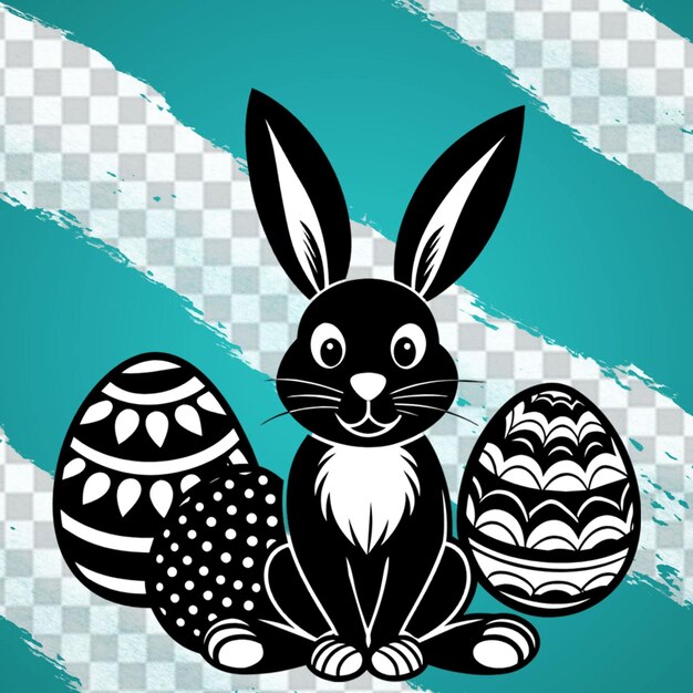 Easter Coloring Pages Playful Bunny with Ornate Easter Egg HandDrawn Springtime Illustration