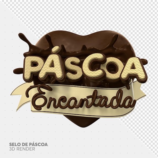 Easter deals in brazil 3d render chocolate