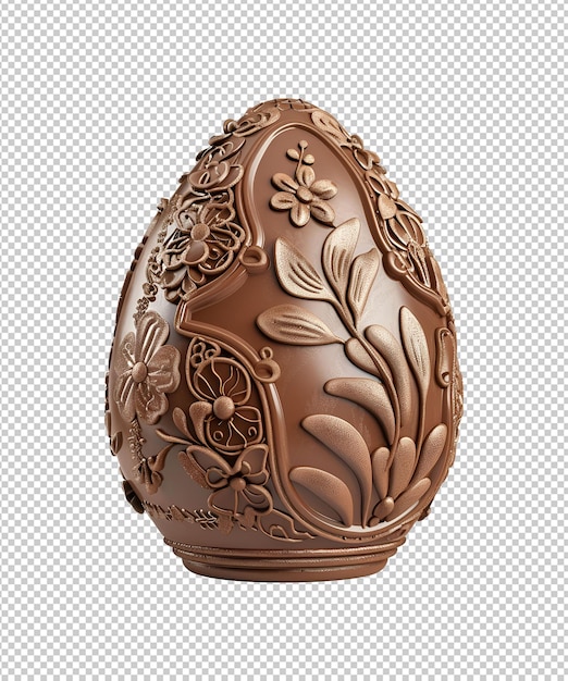 Easter Delights Your Personalized Chocolate Egg Captured in Delicious Isolation